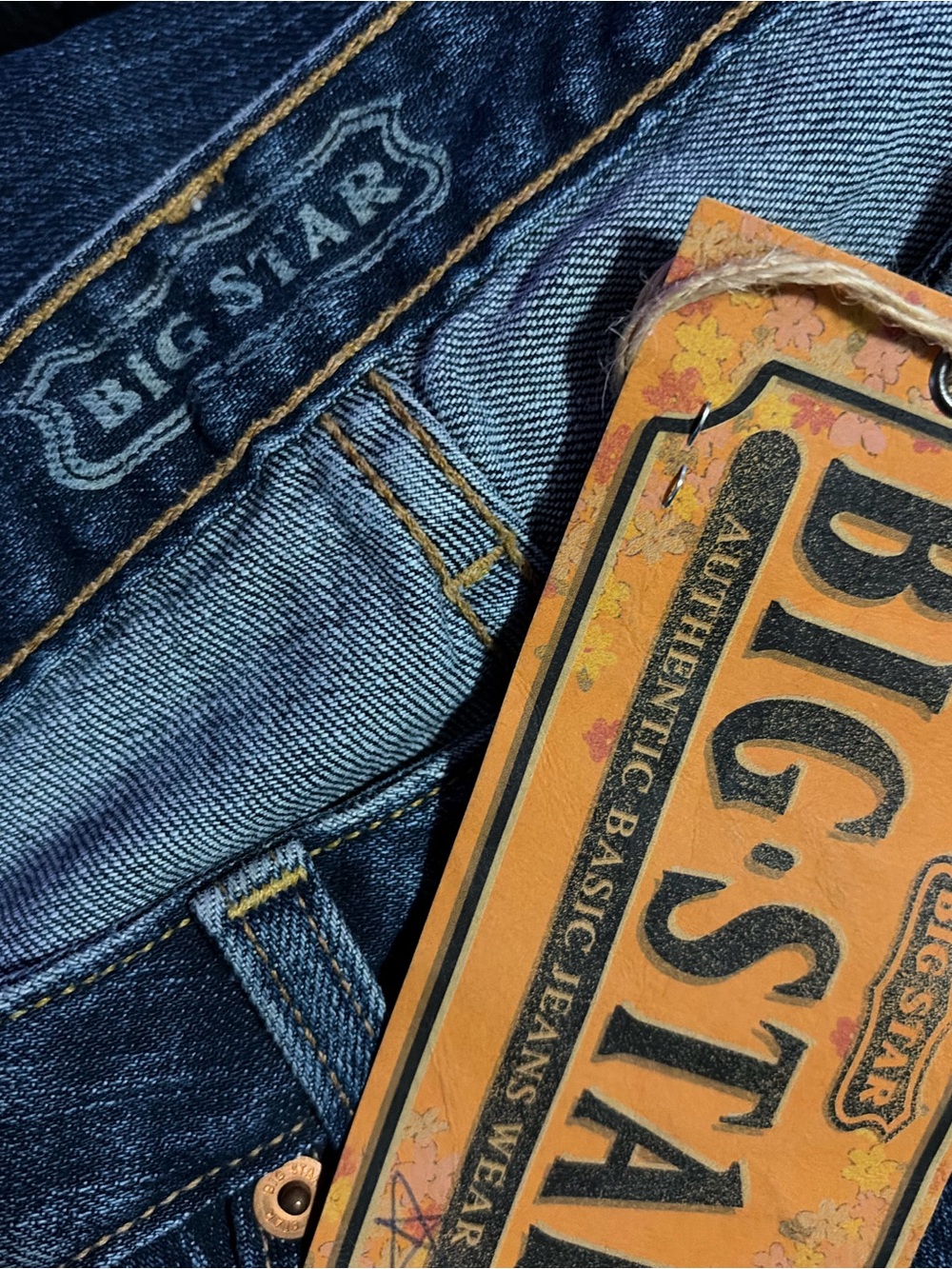 BIG STAR Vintage Y2K Low Rise Honey Flare Jeans Size 27 NWT Medium Wash - Picture 10 of 14